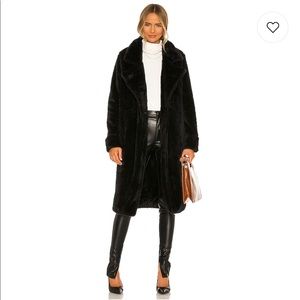 Lovers + Friends Teddy fur coat